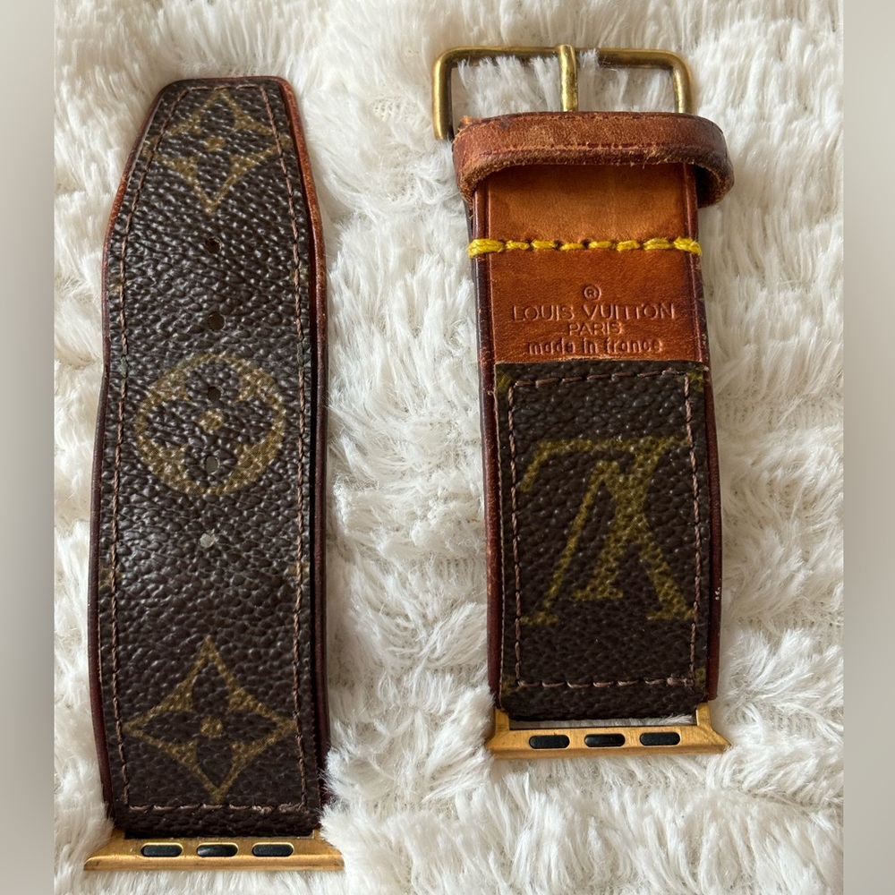 Louis Vuitton Monogram Apple Watch Leather Band